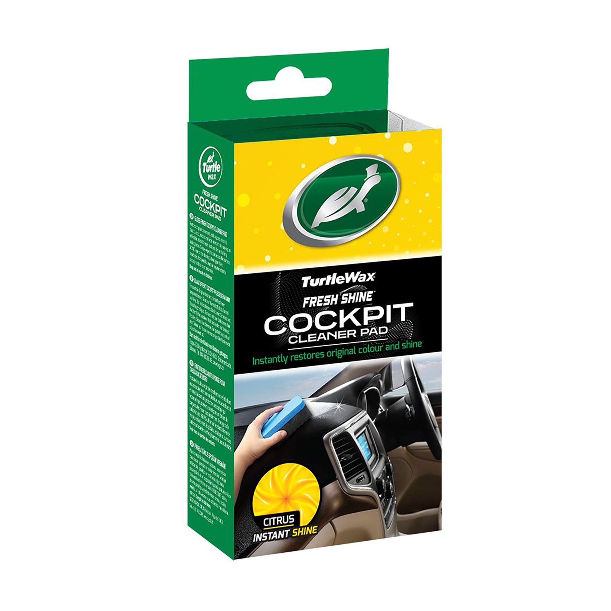 Губка для очищення панелі приладів Turtle Wax Cockpit Cleaner Pad Цитрус, 1 шт